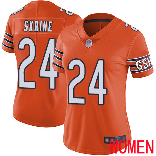 Chicago Bears Limited Orange Women Buster Skrine Alternate Jersey NFL Football #24 Vapor Untouchable